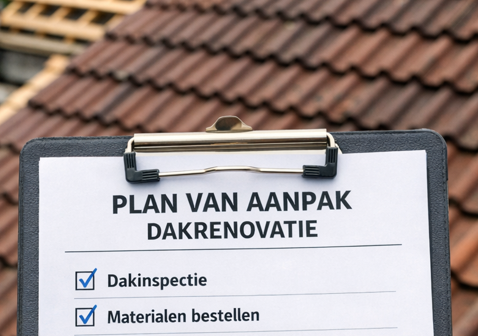Plan op maat voor dakreparatie of dakrenovatie